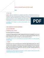 CAS - Se Puede Heredar La Posesión de Un Inmueble