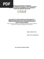 Trabajo de Grado Presentado Como Requisito para Optar Al Grado de Magister Scienciarum en Seguridad Ciudadana Mención Bomberil