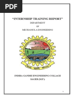 Railway Internship Training Report Mechanical Department