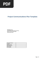 Communication and Stakeholders Eng. Plan