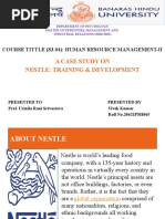 A Case Study On Nestle: Training & Development: Course Tittle (S3.04) : Human Resource Management-Ii