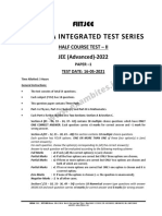 All India Integrated Test Series: JEE (Advanced) - 2022