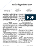 Machine Learning For Microstrip Patch Antenna Design: Observations and Recommendations