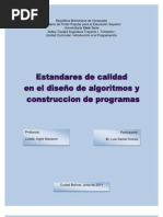Estandares de Calidad en El Diseño de Algoritmos (Autoguardado)