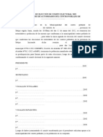 Acta de Elección de Comite Electoral 2022 - Modelo