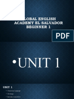 Global English Academy El Salvador Beginner 1