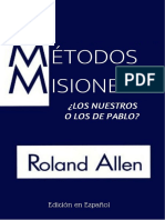 Roland Allen, Metodos Misioneros - Los Nuestros o Los Del Apostol Pablo