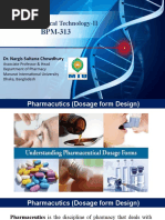 Pharmaceutical Technology-II: Dr. Nargis Sultana Chowdhury