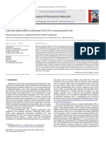 Journal of Hazardous Materials: Calcium Polysulfide Treatment of CR (VI) - Contaminated Soil