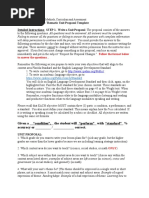 Critical Assignment 2: Thematic Unit Proposal Template Detailed Instructions: STEP 1. Write A Unit Proposal. The Proposal Consists of The Answers