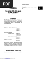 Lancer: Workshop Manual Supplement