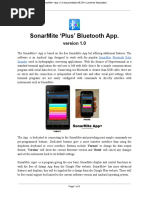 Sonarmite Plus' Bluetooth App.: Version 1.0