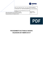 006 Procedimiento Soldadura de Tubería de 30