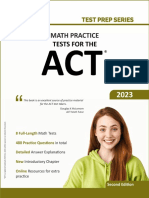 MathPracticeTestsfortheACT Sample 16-05-2022