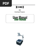 Eiki 392 Overhead Projector Users Manual EN