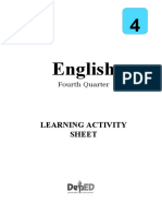 English: Learning Activity Sheet