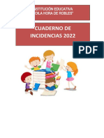 Cuaderno de Incidencias 2021 Aprendo en Casa