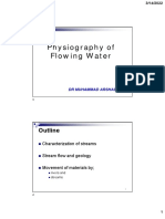 Physiography of Flowing Water: Outline