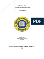 Makalah Analisis SWOT Perusahaan (Mukhammad Eko Setiawan 01219059)