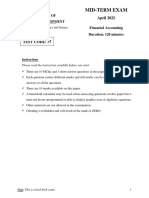 Midterm Test - Code 37 - FA - Sem 2 - 21.22