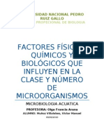 Factores Fisicos, Quimico y Biologicos-ACUATICA