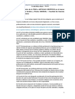 Línea de Investigación de La TESIS o ARTICULO CIENTIFICO en El Marco Del Reglamento de Grados y Títulos UNHEVAL