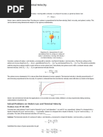 Stokes Law and Terminal Velocity - Concepts and Problems