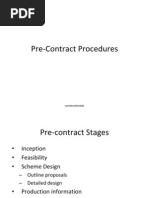 7 Pre-Contract Procedures