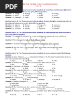 Review For The Mid-Term Examination (No.2) Test 04