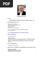 Prof Ali Profile CV