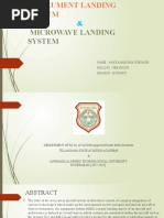 Microwave Landing System: Name: Nakkanaboina Subhash ROLLNO: 18BB1M1109 Branch: Avionics