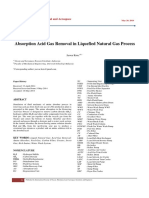 Absorption Acid Gas Removal in Liquefied Natural Gas Process