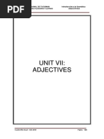 UNIT VII Adjectives