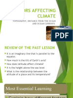 FACTORS AFFECTING CLIMATE-ocean Currents