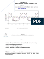 Aula 5 (20!12!21) - Análise de Harmônicas e Distúrbios de Tensão (2-2021)