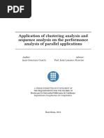 Application of Clustering Analysis and Sequence Analysis On The Performance Analysis of Parallel Applications