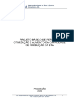 Saae-Sp - Projeto Básico de Reforma, Otimização e Aumento Da Capacidade de Produção Da Eta