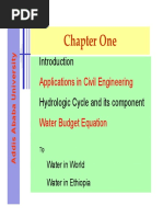 Chapter One: Applications in Civil Engineering