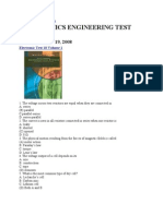 Electronics Engineering Test Question