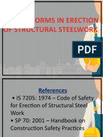 Safety Norms in Erection of Structural Steelwork