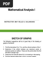 Mathematical Analysis I: Instructor: May Veluz G. Salansang