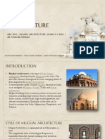 Mughal Architecture: Arc 3110 - Islamic Architecture - B.Arch. V Sem. - Ar. Nawab Ahmad