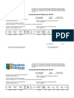 Comprobante de Retencion Modelo