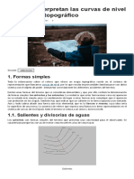 Cómo Se Interpretan Las Curvas de Nivel en Un Mapa Topográfico