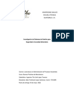 Investigacion de Sistemas de Gestión para Seguridad e Inocuidad Alimentaria