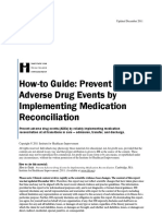 How-To Guide: Prevent Adverse Drug Events by Implementing Medication Reconciliation