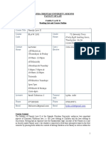 Uganda Christian University, Mukono Faculty of Law Family Law Ii Reading List and Course Outline