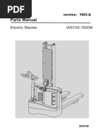 Parts Manual: Electric Stacker WS10S-1600M