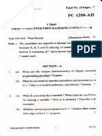 C++ Punjabi University Question Paper