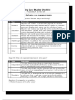 Writing Case Studies Checklist